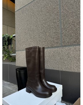tubes square toe - chocolate