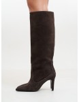 Mari boots - chocolate suede