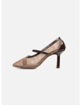 Босоножки Лайм 8 см - бордо