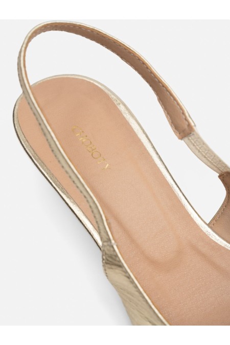 Celine sandals 4 cm - gold