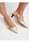 Celine sandals 4 cm - gold