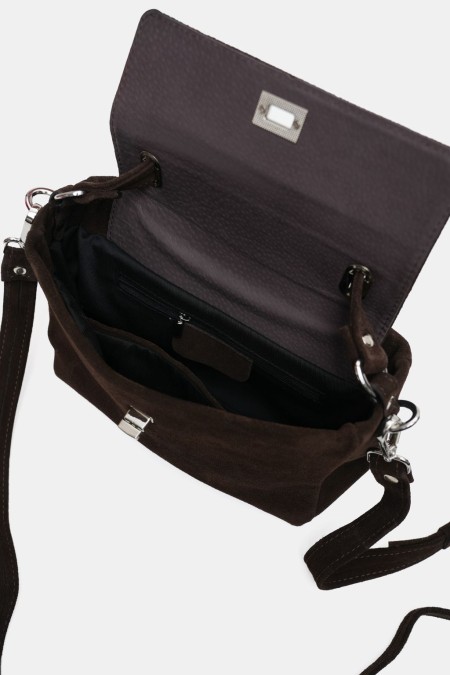 Bag 1052 - chocolate suede