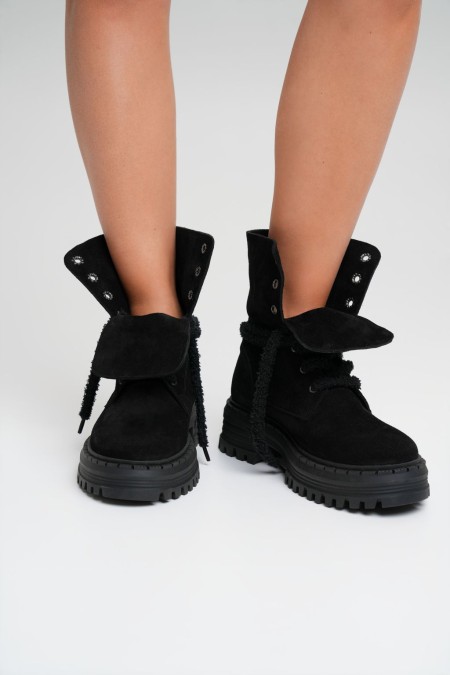 Ays boots - black suede