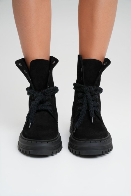 Ays boots - black suede