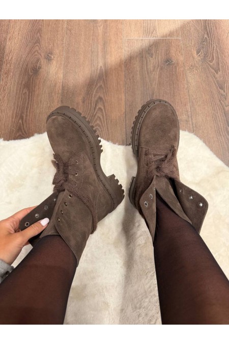 Ays boots - chocolate suede
