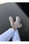 Ais Boots - Light Beige Suede