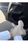 Ais Boots - Light Beige Suede