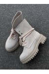 Ais Boots - Light Beige Suede