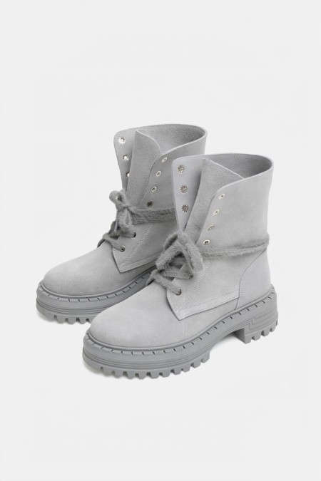 Ais Boots (Winter) - Grey Suede