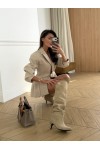 Ботфорти Луіз - чорний замш